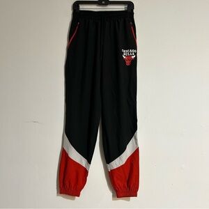 NBA Chicago Bulls Blue White Red Colorblock Joggers Size Small Casual Basketball
